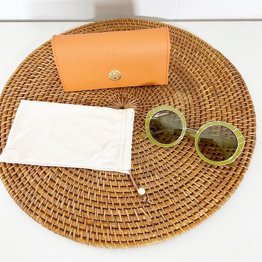 Tory Burch Light Green Sunglasses Like New